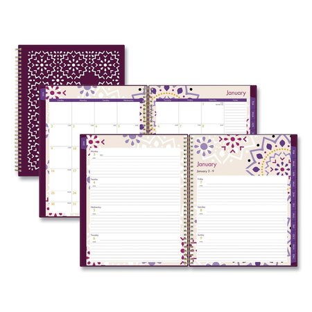 BLUE SKY Stencil Cover Weekly/Monthly Planner, 11 x 8.5, Gili, 2022 117889